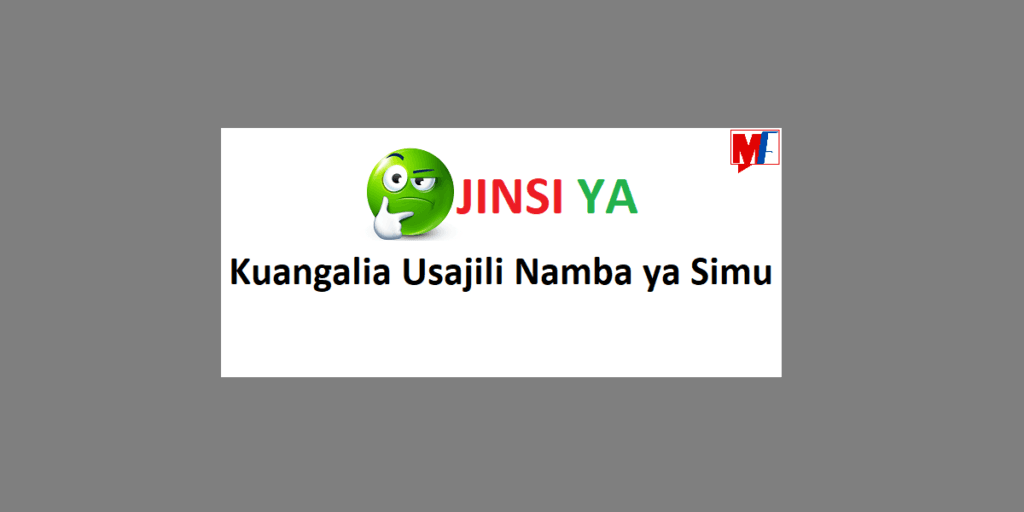 Jinsi ya Kuangalia Usajili Wa Namba ya Simu 2024