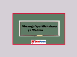 Viwango vya Mishahara ya Walimu Tanzania 2025
