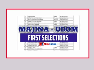 Majina ya Waliochaguliwa UDOM 2025/2026