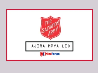 Nafasi za kazi The Salvation Army Tanzania May 2025