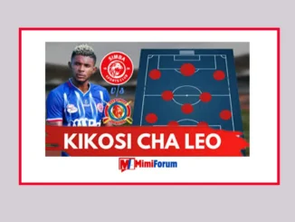 Kikosi cha Simba vs Mashujaa leo