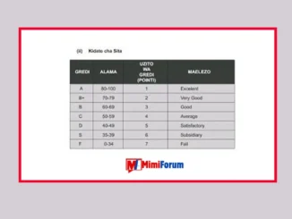 Alama za Ufaulu Kidato cha Sita 2025